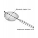 Peneira 10cm Diâmetro Por 23cm Comprimento Coar Polvilhar em Aço Inox